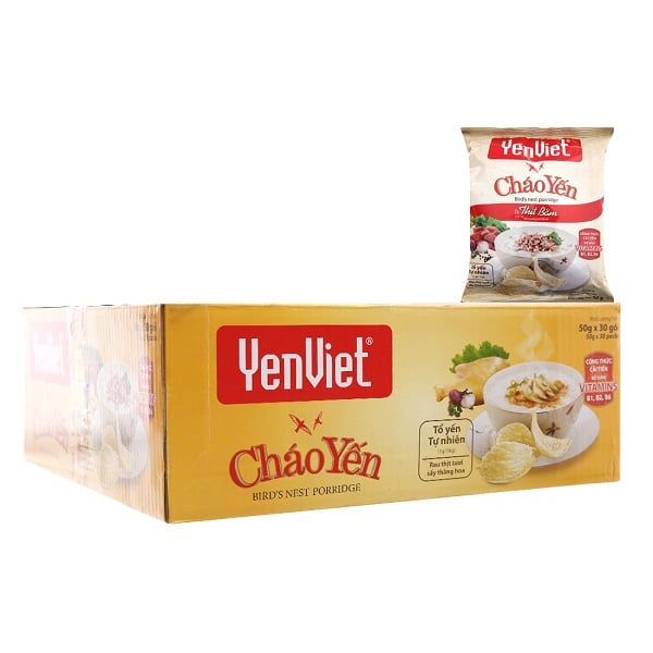 Thùng 30 Cháo Yến Thịt Bằm 50G