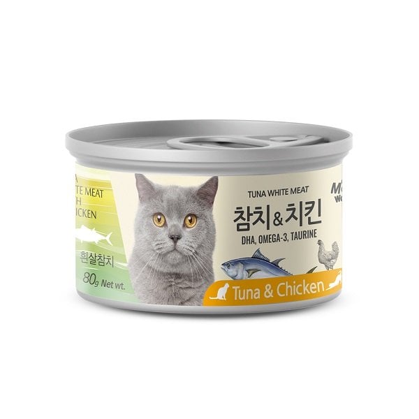 Pate Cá Ngừ Trắng & Gà Cho Mèo Meowow 80G
