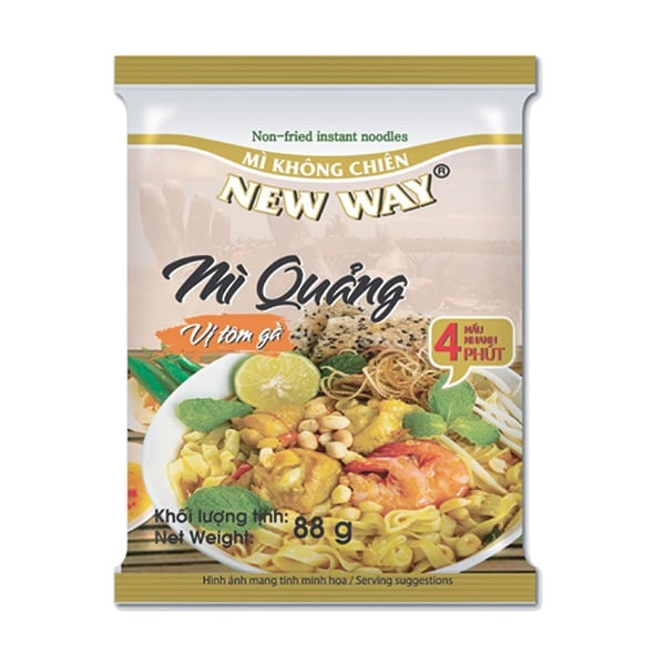 Mì Quảng Không Chiên Newway Vị Tôm Gà 88G