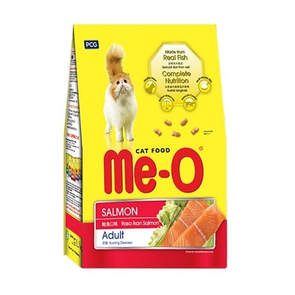 Thức Ăn Mèo Trưởng Thành Me - O Vị Cá Hồi Me - O 1.1Kg
