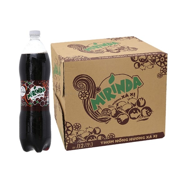Thùng 12 Nước Giải Khát Mirinda Xá Xị Chai 1.5L