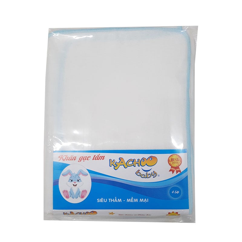 Khăn Gạc Tắm Siêu Mềm 4 Lớp Kachoo Baby 2 Cái 70X80Cm