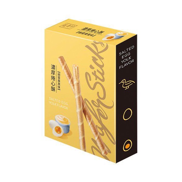 Bánh Quế Vị Lòng Trứng Muối Wafer Sticks 135G