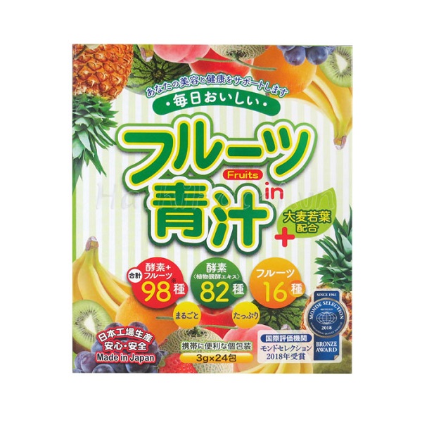 Bột Mầm Lúa Mạch Trái Cây Aojiru 72G