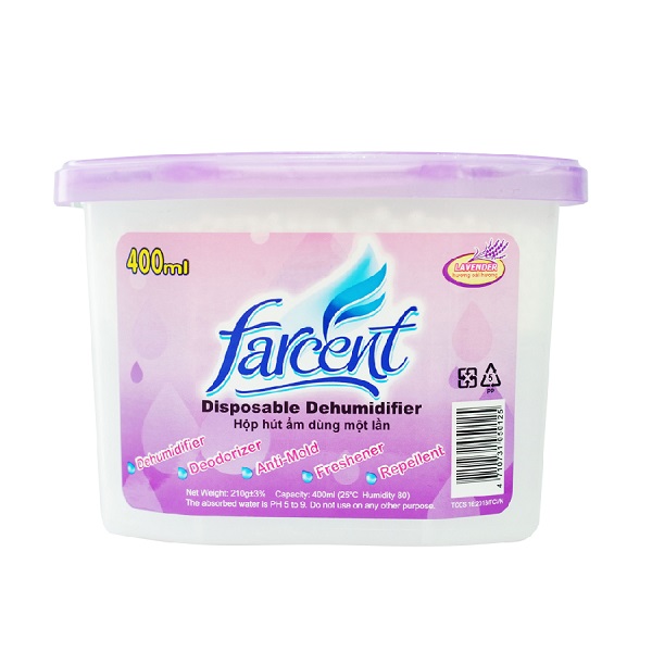Hộp Hút Ẩm Farcent Hương Oải Hương 400Ml