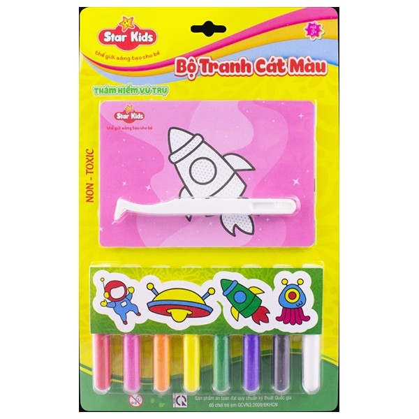 Đồ Chơi Trẻ Em R - Star Bộ Tranh Cát Màu Thám Hiểm Vũ Trụ
