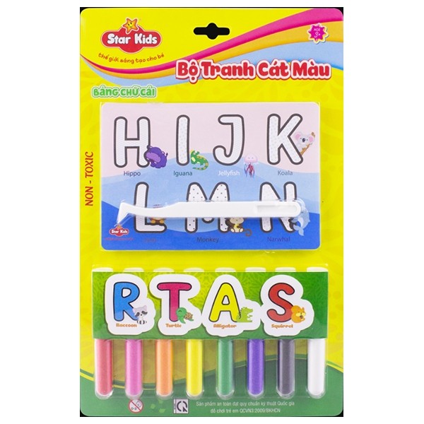 Đồ Chơi Trẻ Em R - Star Bộ Tranh Cát Màu Bảng Chữ Cái