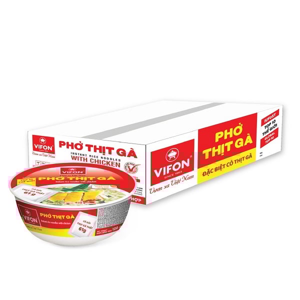 Thùng 12 Phở Tô Vifon Thịt Gà 120G