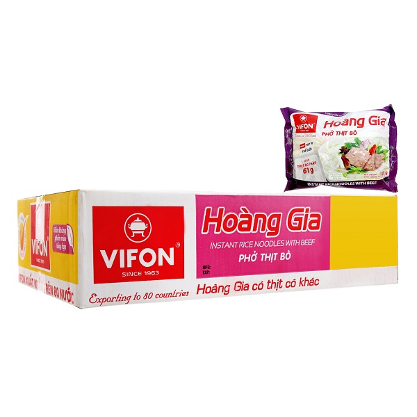 Thùng 18 Phở Bò Hoàng Gia 120G