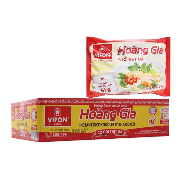 Thùng 18 Phở Gà Hoàng Gia 120G