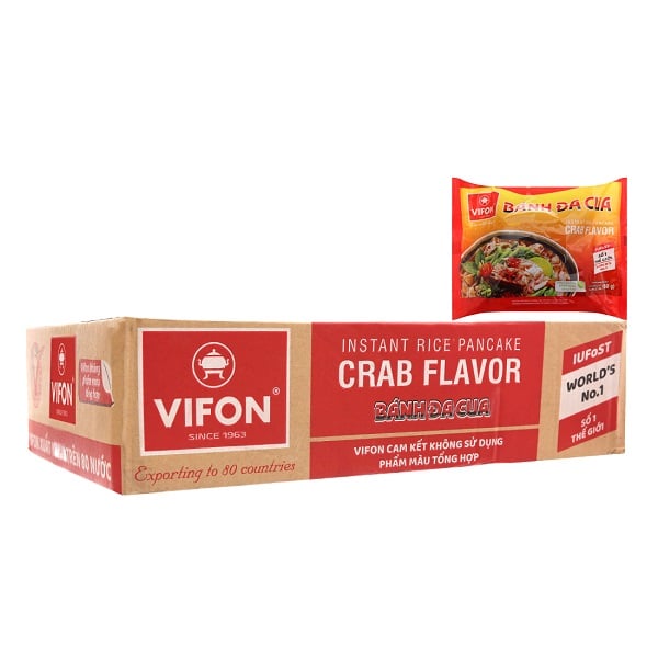 Thùng 30 Bánh Đa Cua Vifon 60G