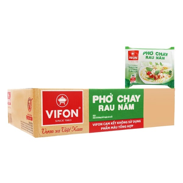 Thùng 30 Phở Chay Rau Nấm Vifon 65G