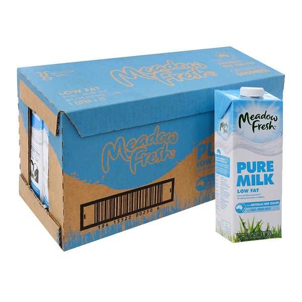 Thùng 12 Sữa Meadow Fresh Ít Béo 1L