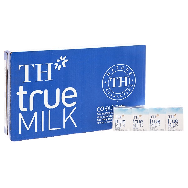Thùng 48 Sữa Th Có Đường 110Ml