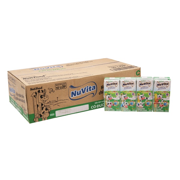Thùng 48 Sữa Nuvita Có Đường 180Ml