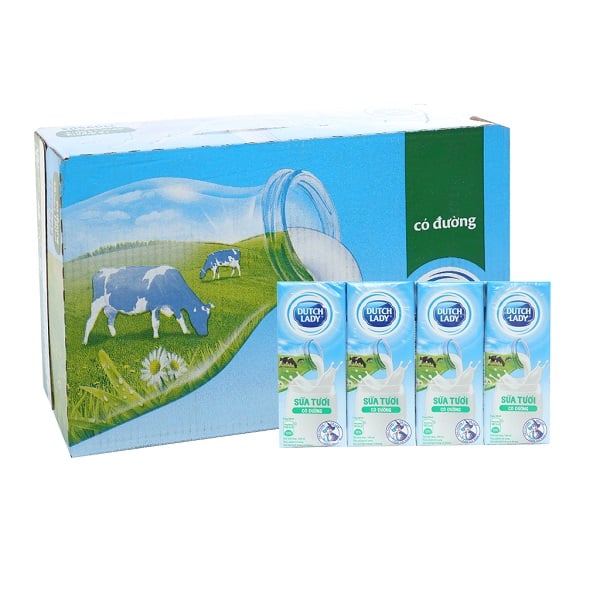 Thùng 48 Sữa Cô Gái Hà Lan Có Đường 180Ml