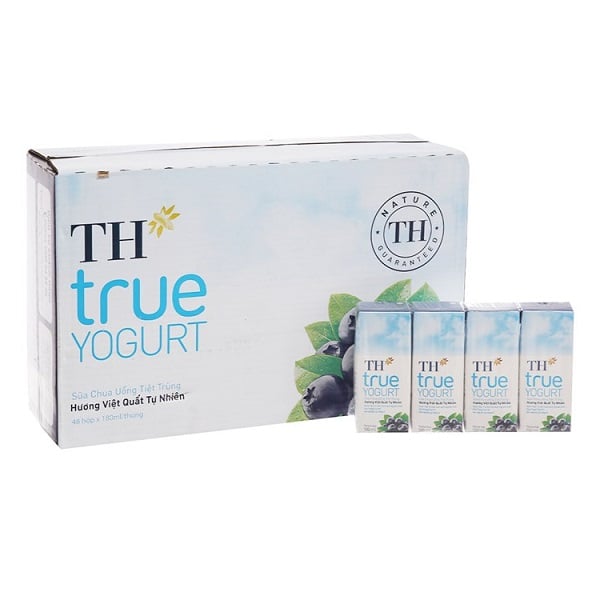 Thùng 48 Sữa Chua Uống Th Việt Quất 180Ml