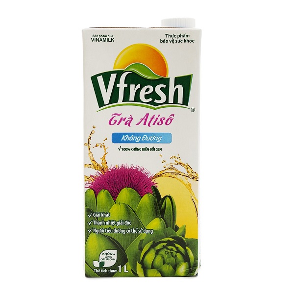 Thùng 12 Trà Atiso V - Fresh Không Đường 1L