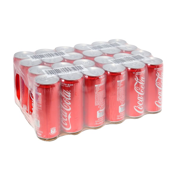 Thùng 24 Nước Giải Khát Coca - Cola Sleek 320Ml