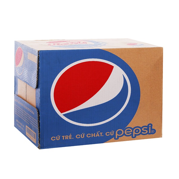 Thùng 24 Nước Giải Khát Pepsi Pet 390Ml