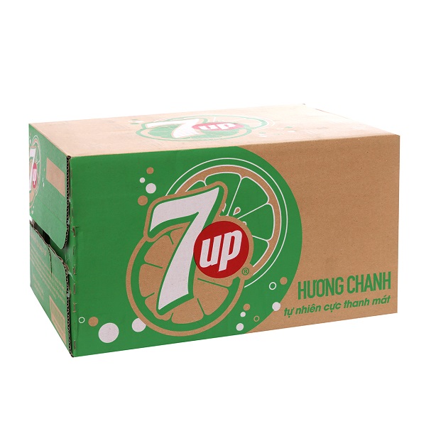 Thùng 24 Nước Giải Khát 7Up Pet 390Ml