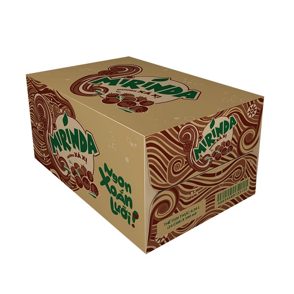 Thùng 24 Nước Giải Khát Mirinda Xá Xị Pet 390Ml