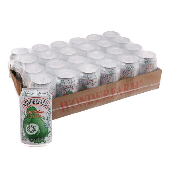 Thùng 24 Trà Bí Đao Wonderfarm Ít Đường 310Ml