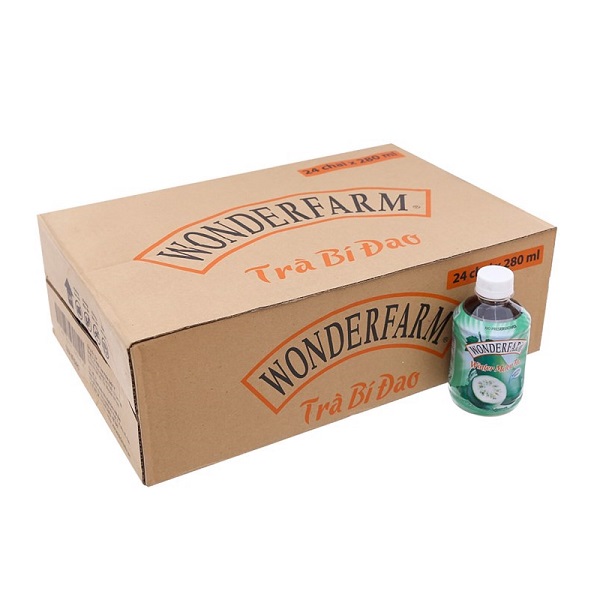 Thùng 24 Trà Bí Đao Wonderfarm Pet 280Ml