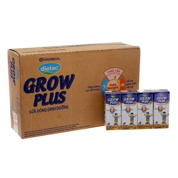Thùng 48 Sữa Bột Pha Sẵn Dielac Grow Plus Xanh 180Ml