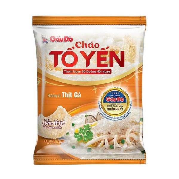 Cháo Tổ Yến Gấu Đỏ Thịt Gà 50g