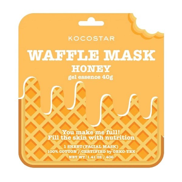 Mặt Nạ Mật Ong Cấp Ẩm Kocostar Waffle Mask Honey 40G (Store 5871, 5873)