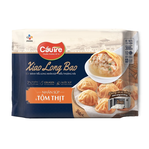 Bánh Tiểu Long Nhân Súp & Tôm Thịt Cj Cầu Tre 300G