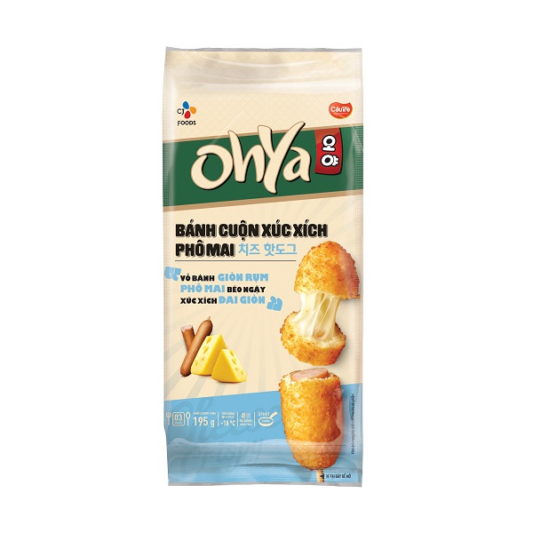 Bánh Cuộn Xúc Xích Phô Mai Oyha Cj Cầu Tre 195G