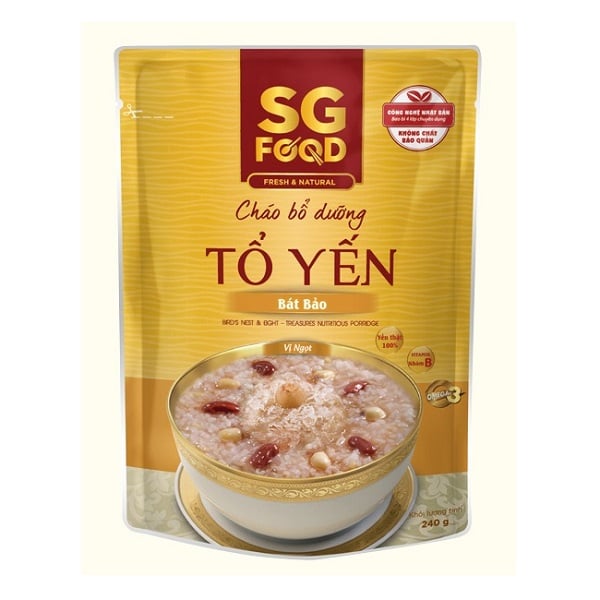 Cháo Tươi Sài Gòn Food Tổ Yến Bát Bảo 240G