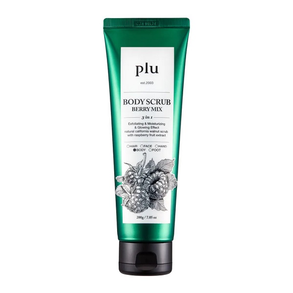 Tẩy Tế Bào Chết Toàn Thân Dâu Tằm Plu Body Scrub Berry Mix 200G