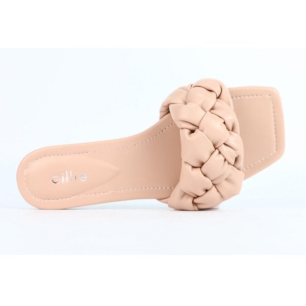 Dép Nữ Quai Bính Thời Trang Đế Bệt Cillie Màu Kem 1175 (Store 5703)