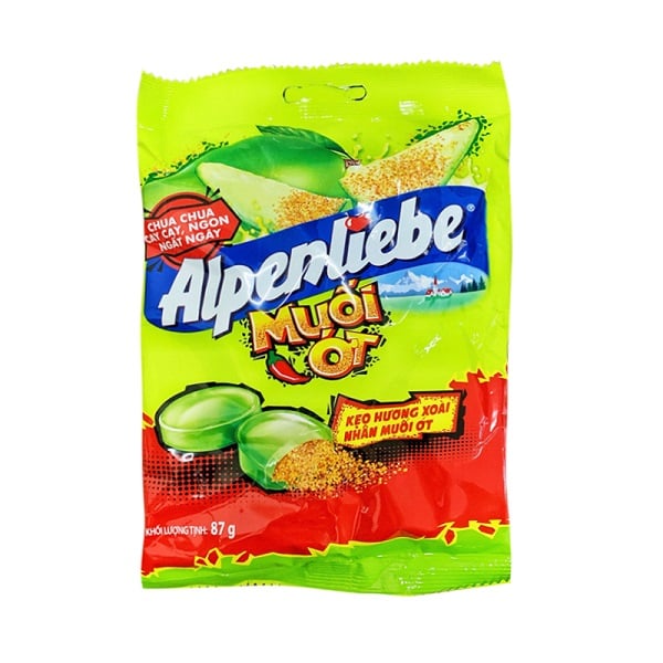 Kẹo Alpenliebe Hương Xoài Nhân Muối Ớt 87G