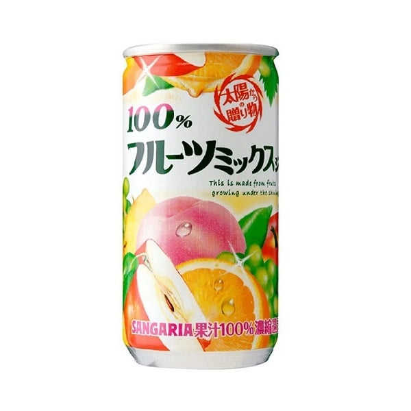 Nước Ép Trái Cây Thập Cẩm 100% Sangaria 190G