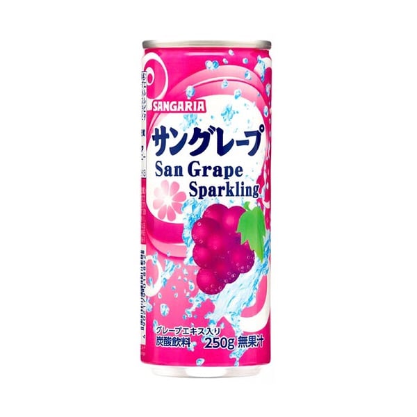 Nước Soda Vị Nho Sangaria Sparkling 250G