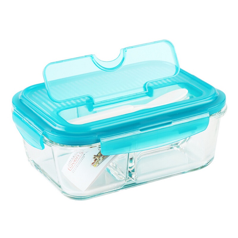 Hộp Thủy Tinh 3 Ngăn Lock&Lock 1000Ml Trắng Llg447Ctlg