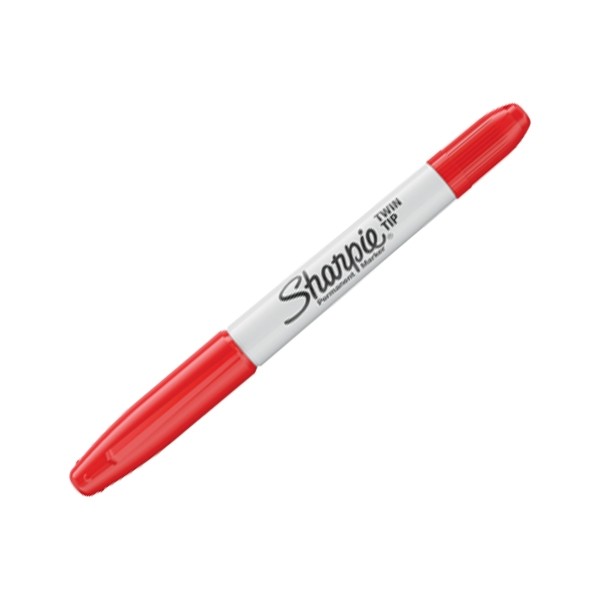 Bút Lông Dầu Sharpie Twin Đỏ 32202