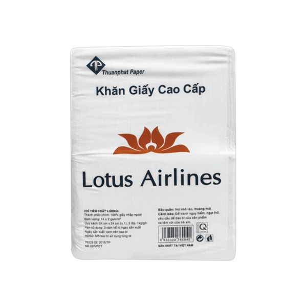 Khăn Giấy Ăn Lotus Arilines 1Kg 24Cm