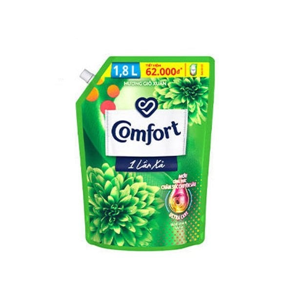 Nước Xả Vải Comfort 1 Lần Xả Hương Gió Xuân Túi 1.8L
