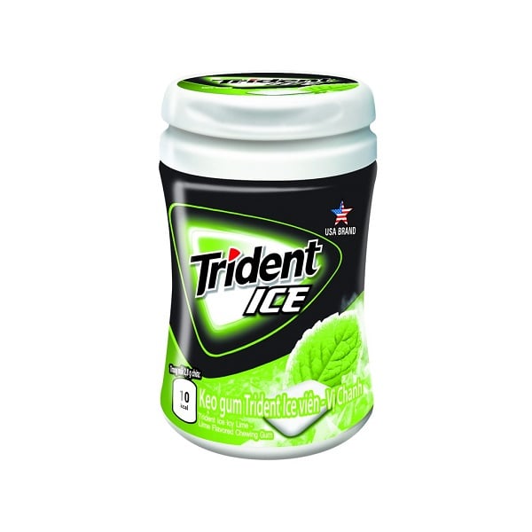 Kẹo Gum Trident Ice Viên Vị Chanh ( Hộp 40 Viên)