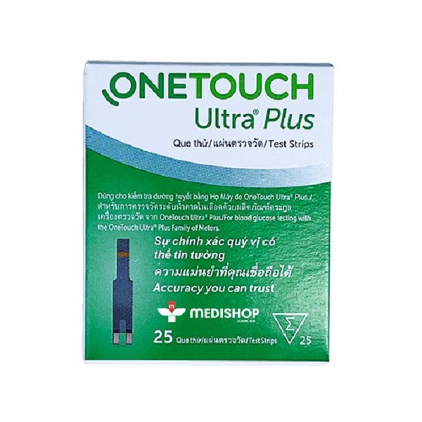 Que Thử Đường Huyết Onetouch Ultra Plus 25'S