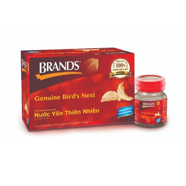 Nước Yến Thật Không Đường Brand's Hộp 6 Chai X 70Ml (Store 5871, 5873)