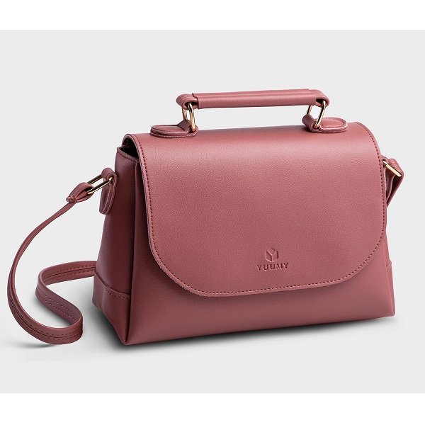 Túi Đeo Chéo Thời Trang Màu Hồng Ruốc Yuumy Yn48Hr (Store 5703)