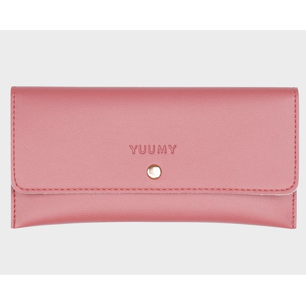 Ví Da Cầm Tay Thời Trang Yuumy Màu Hồng Ruốc Yv8Hr (Store 5703)