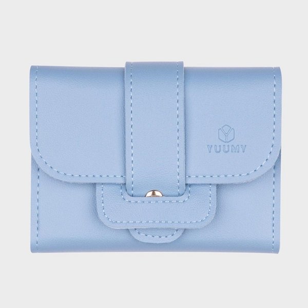 Ví Da Cầm Tay Thời Trang Yuumy Màu Xanh Dương Yv17Xd (Store 5703)