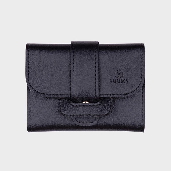 Ví Da Cầm Tay Thời Trang Yuumy Màu Đen Yv17D (Store 5703)